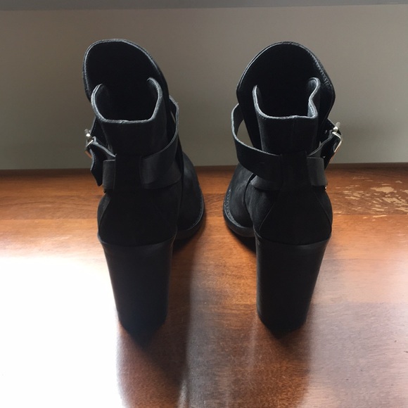 Black booties with side buckles - Picture 3 of 3
